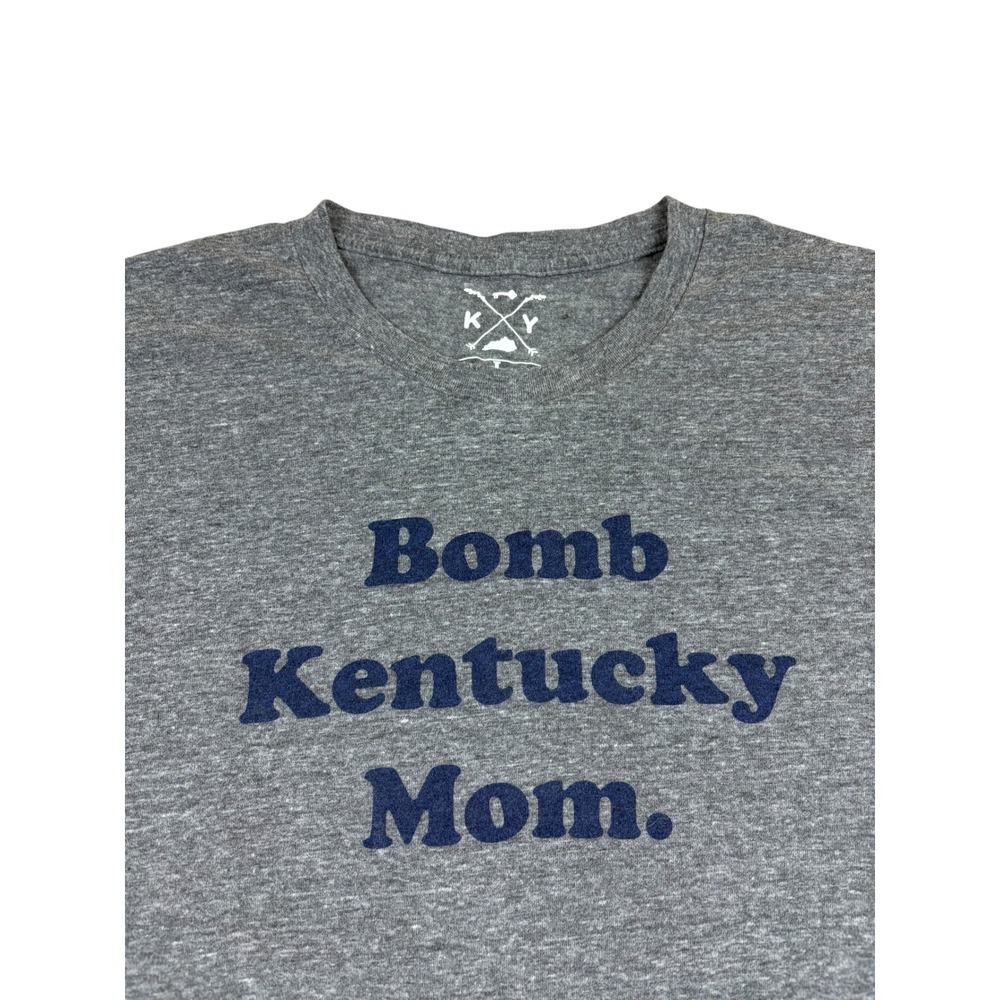 Shop Local Kentucky Bomb Kentucky Mom Graphic T Heather Gray Large Short Sleeve